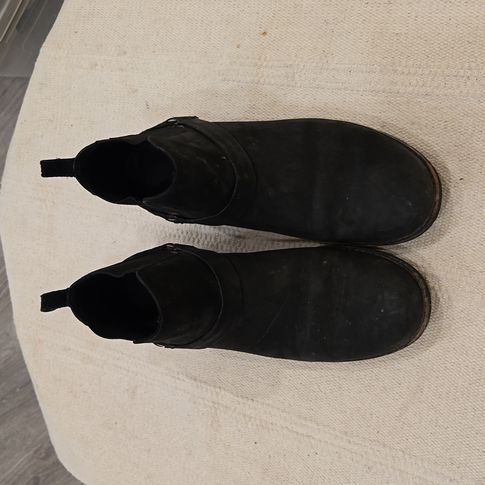 Teva De La Vina Dos Waterproof Leather Chelsea Ankle Boot Black Size 7